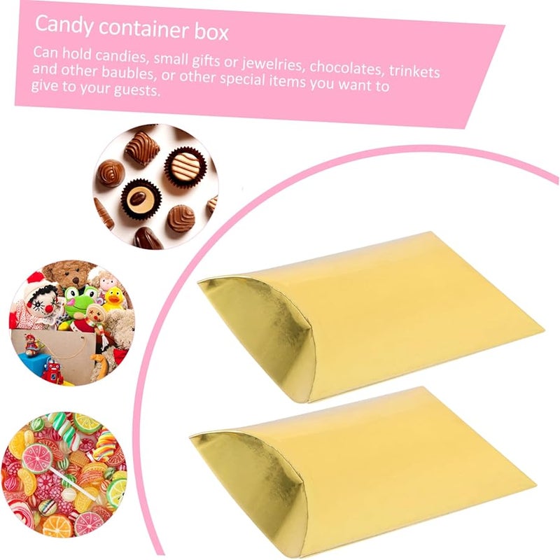 GLEAVI 2 Pack Pillow Shape Paper Candy Boxes Sturdy Party Favor Treat Boxes - Image 4